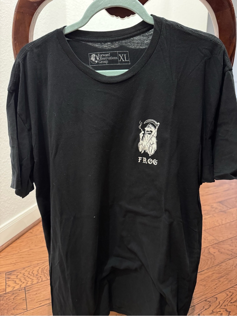 FROG Black Graphic Men's T-Shirt - XL